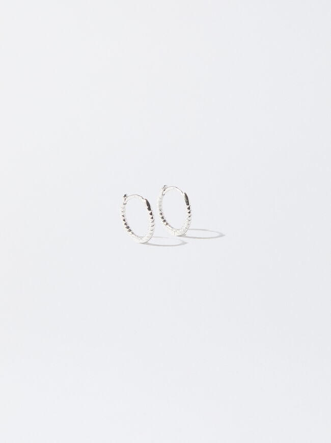 925 Silver Personalised Hoop Earrings