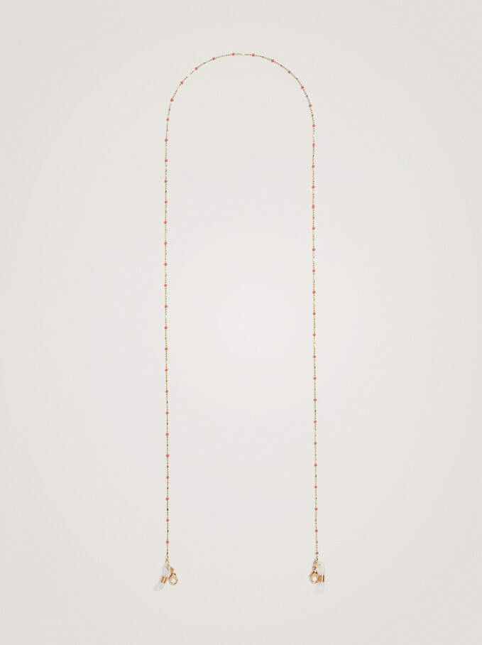 Chain For Sunglasses Or Mask With Enamel, Orange, hi-res