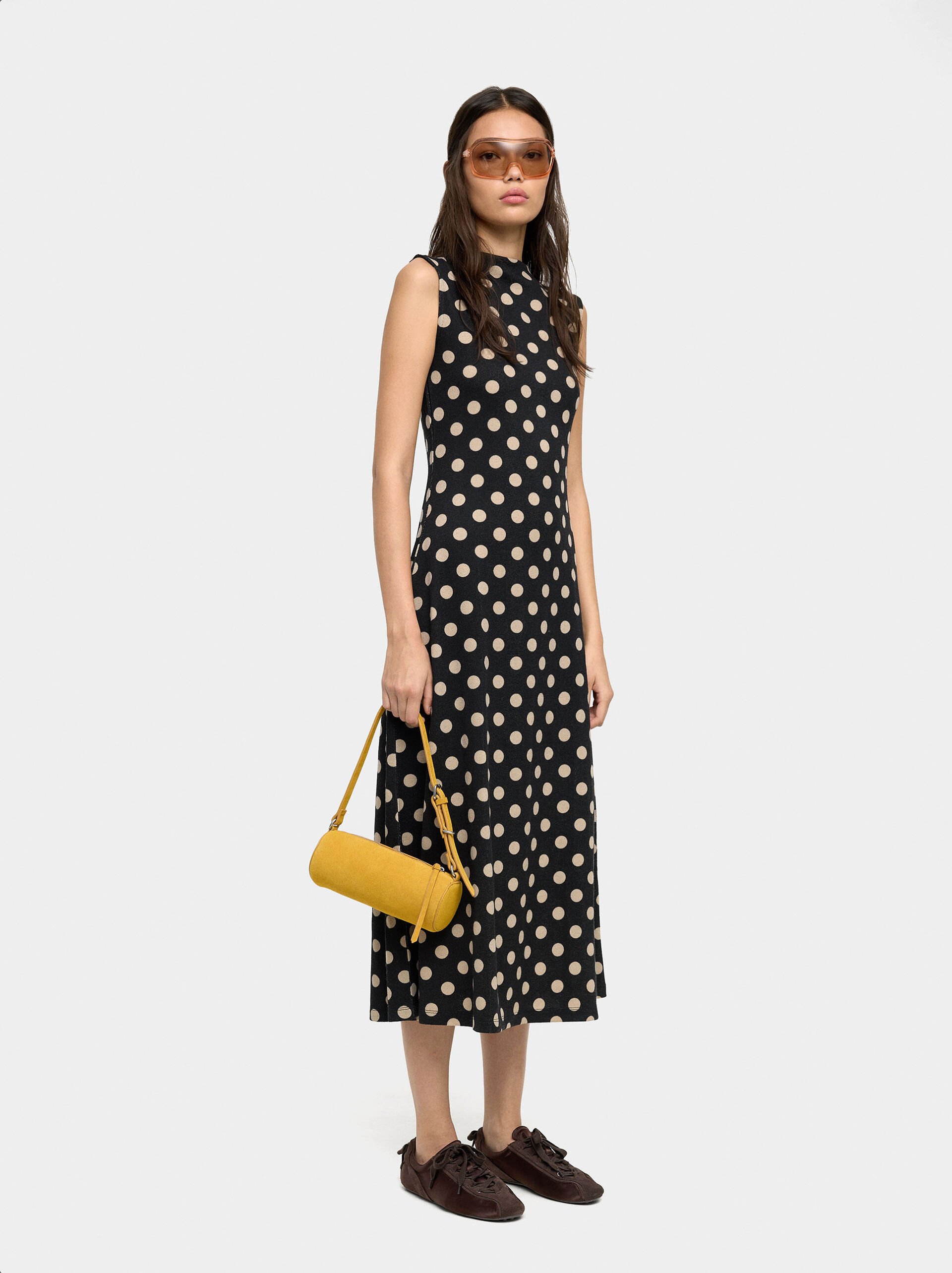 Long dress with polka dots image number 0.0