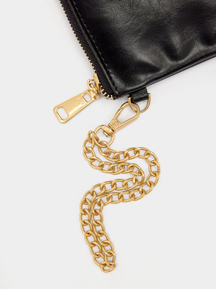 Multi-purpose pouch with cracked effect