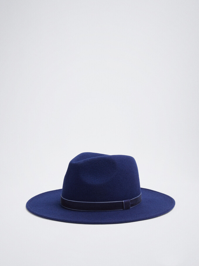 Woollen Hat, Blue, hi-res