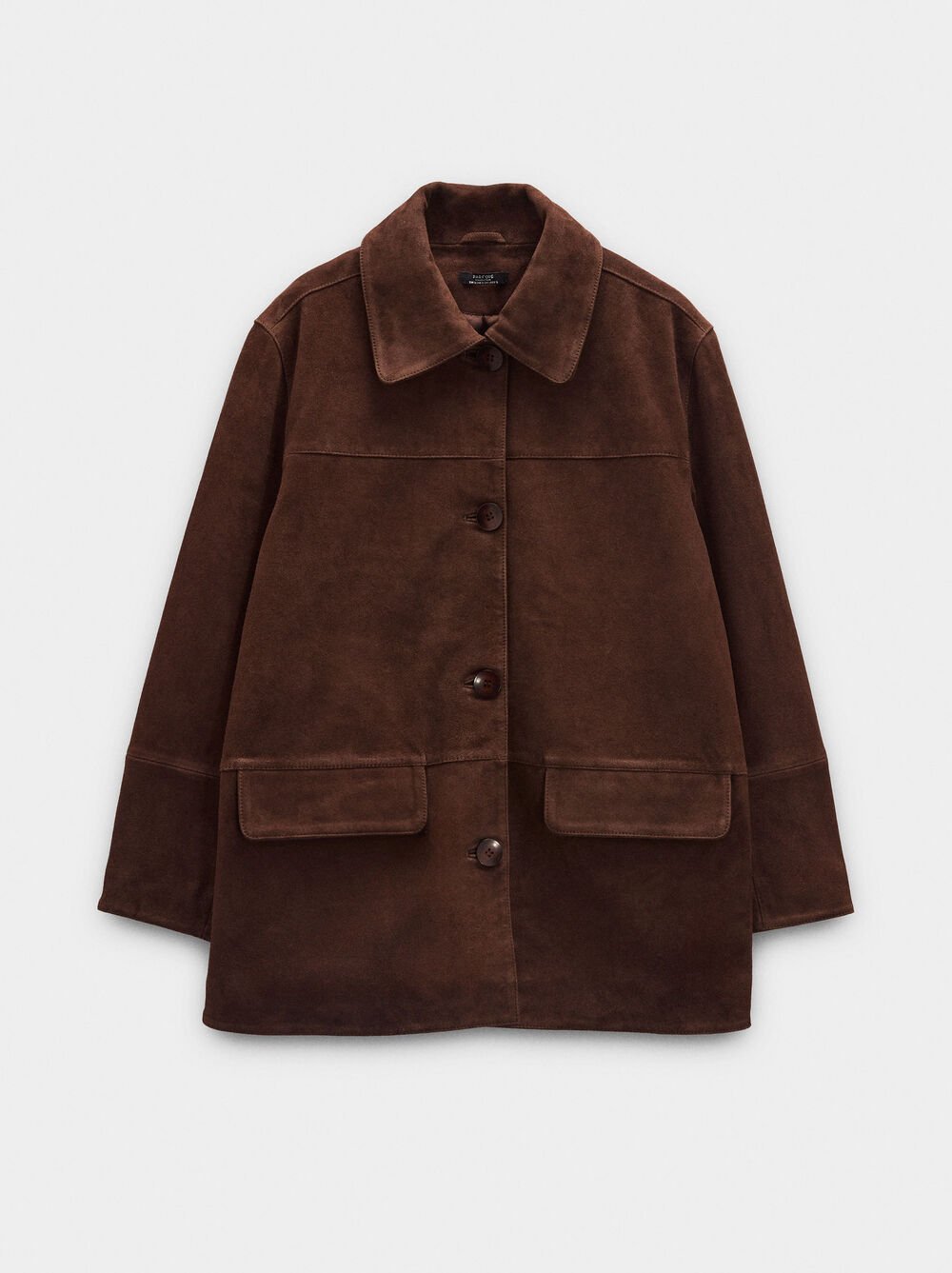 Leather jacket with pockets