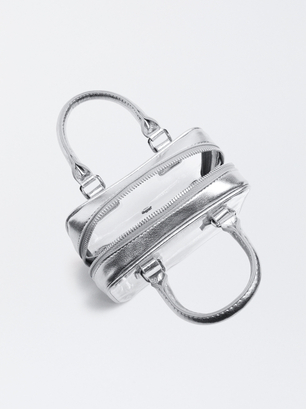 Transparent Crossbody Bag, Silver, hi-res