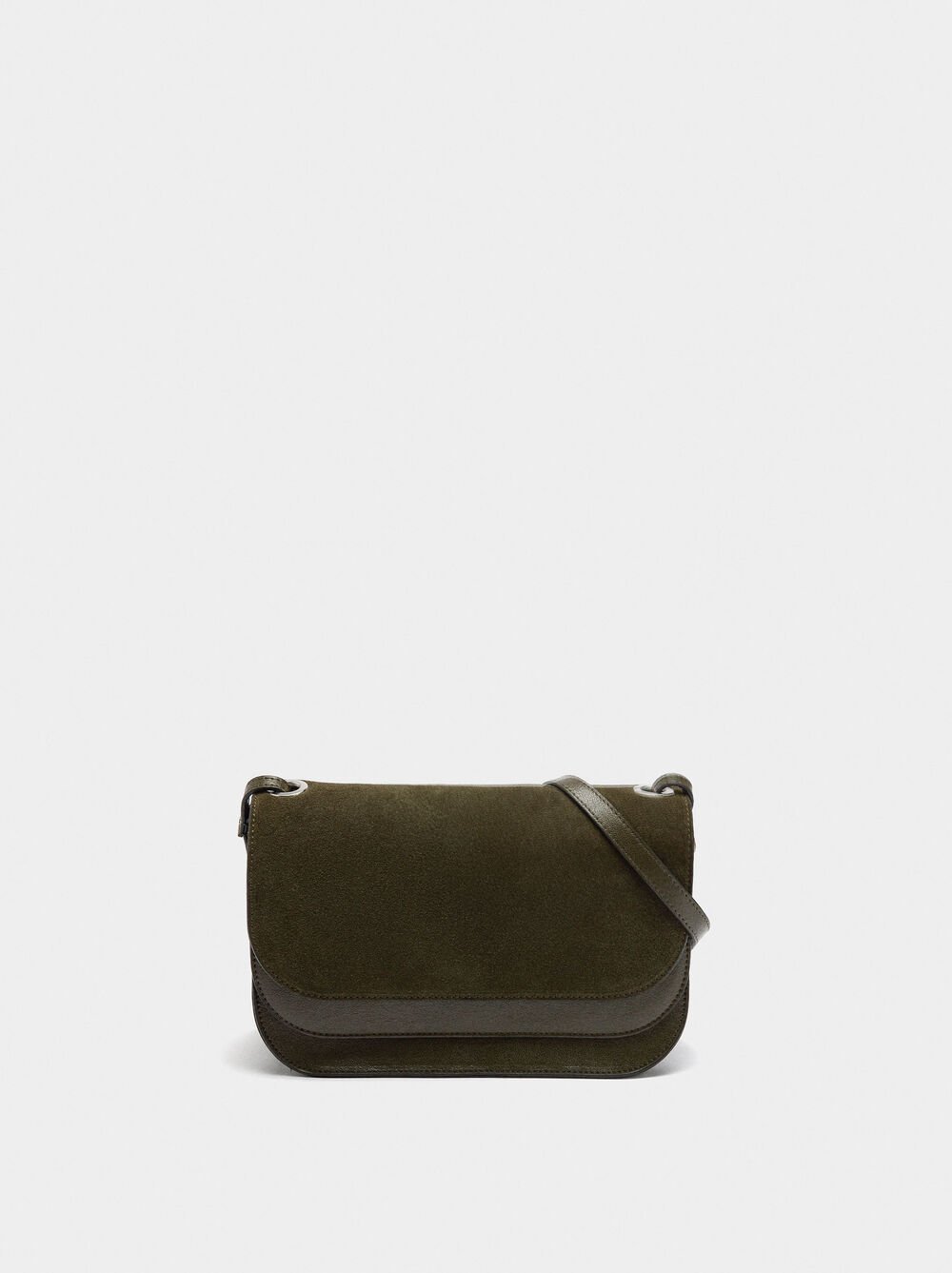 Sac bandoulière avec rabat double