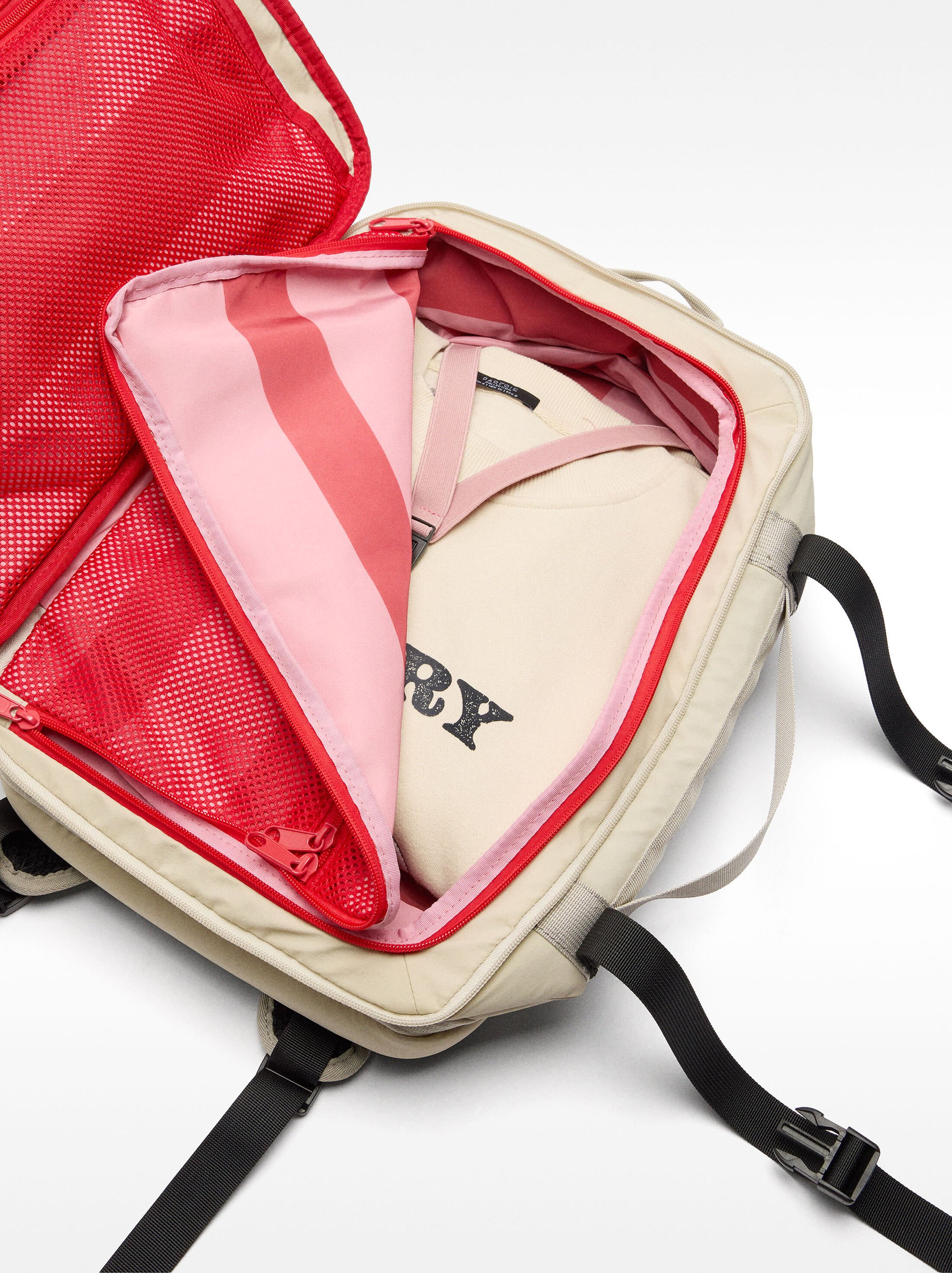 Expandable nylon cabin backpack image number 6.0