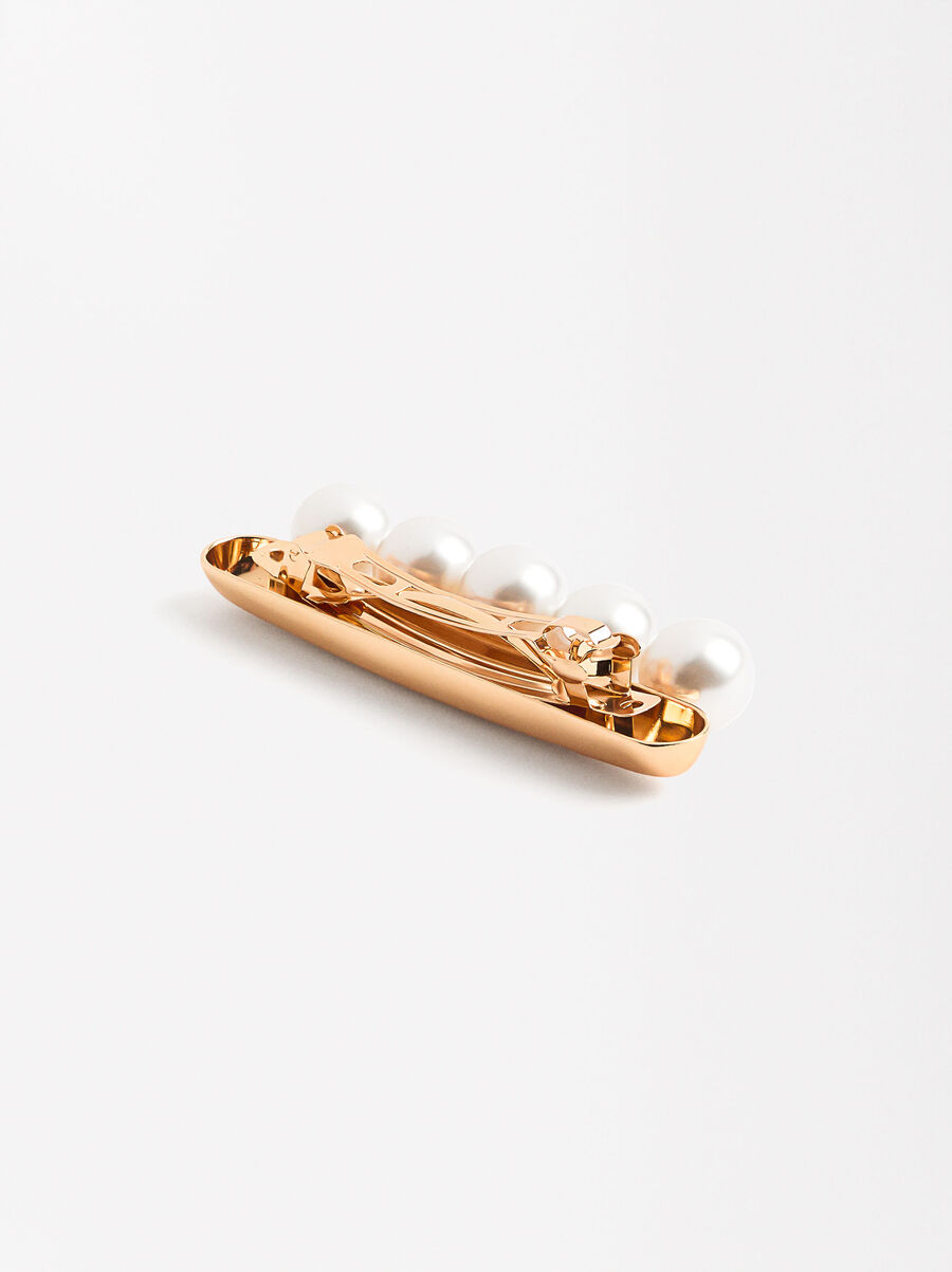 Fermaglio francese con perle