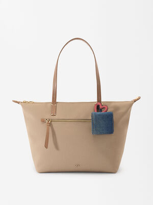 Nylon-Effect Tote Bag With Detachable Coin Purse image number 0.0
