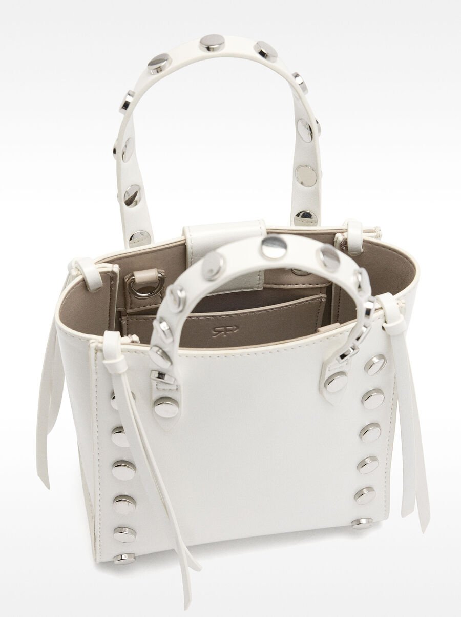 Borsa tote con borchie 
