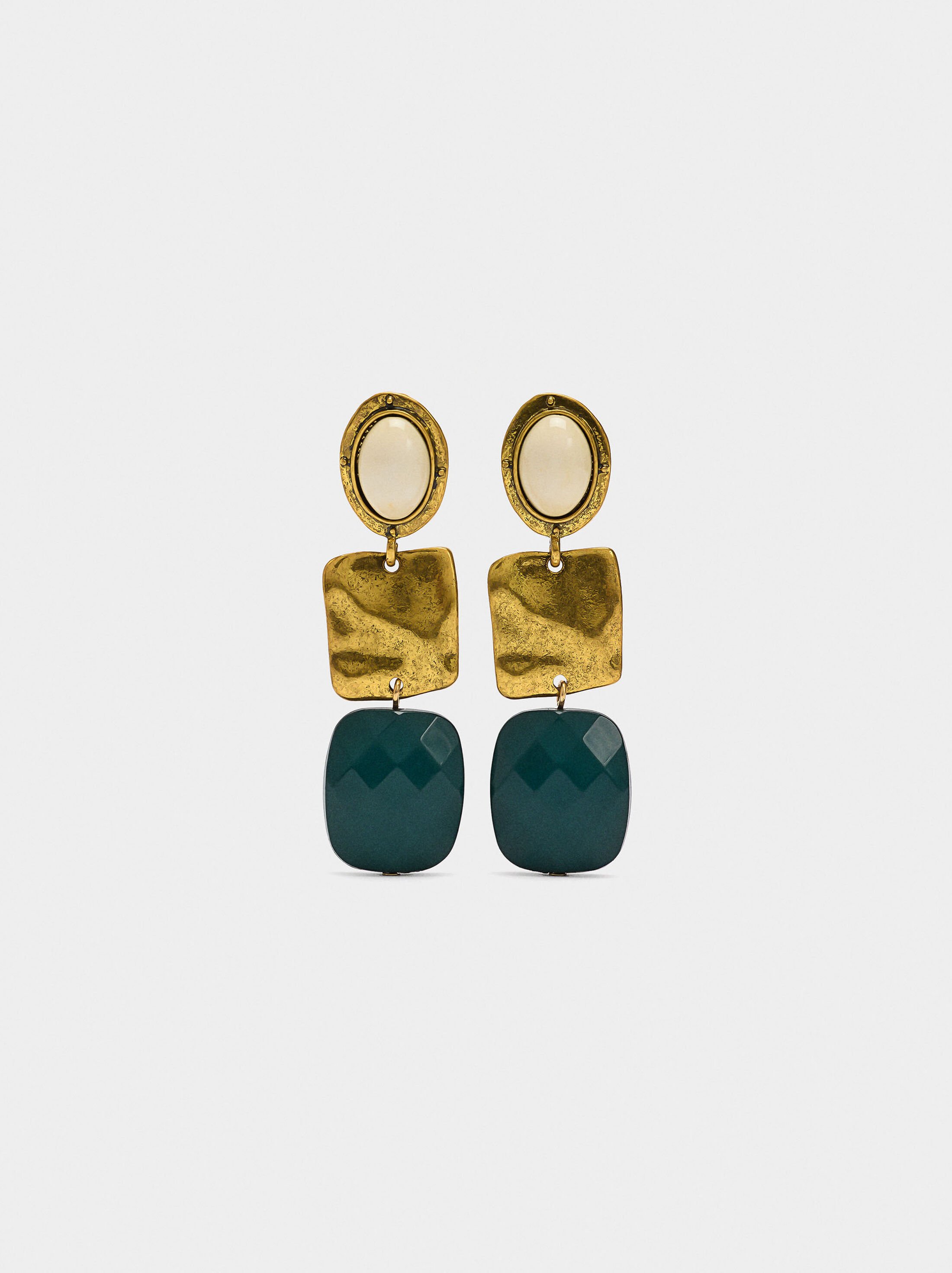 Long geometric earrings image number 0.0