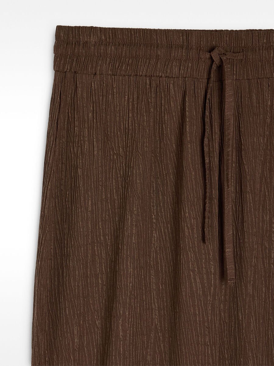 Pantalons fluides effet froissé