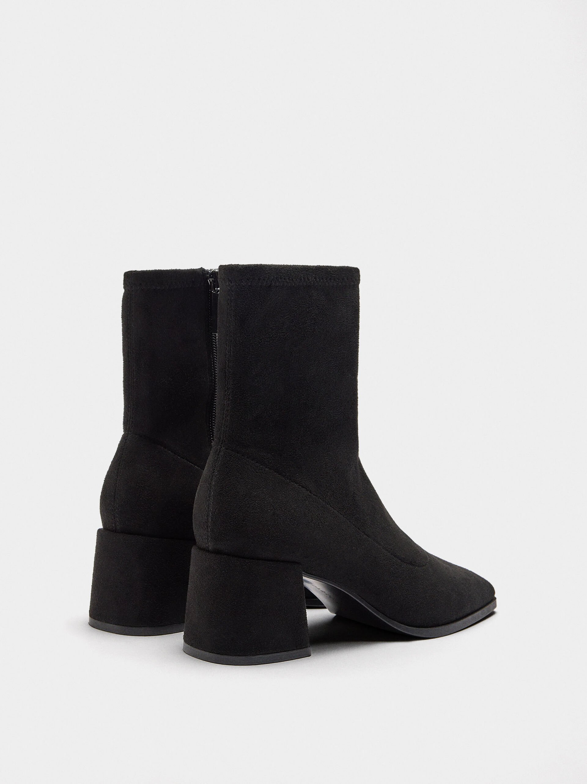 Suede effect ankle boots image number 3.0