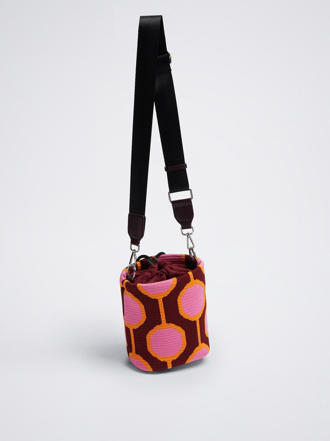 Bolso Bombonera Jacquard Multicolor Fuerte Mujer Bolsos Bombonera