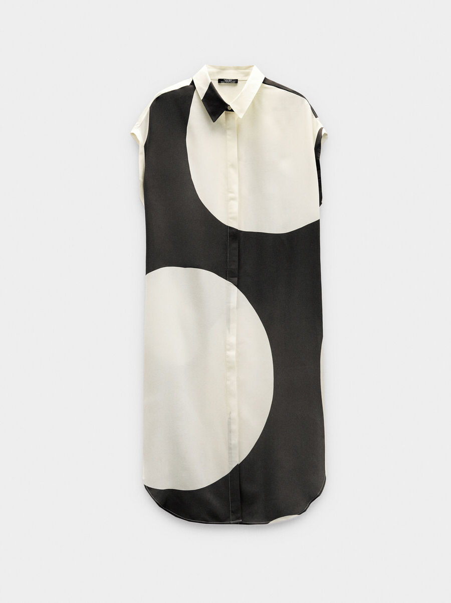 Vestido camisero estampado