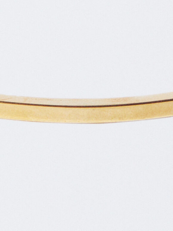 Online Exclusive - Stainless Steel Golden Bracelet, Golden, hi-res