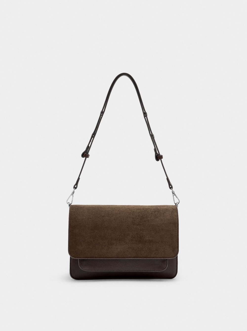 Crossbody bag with flap