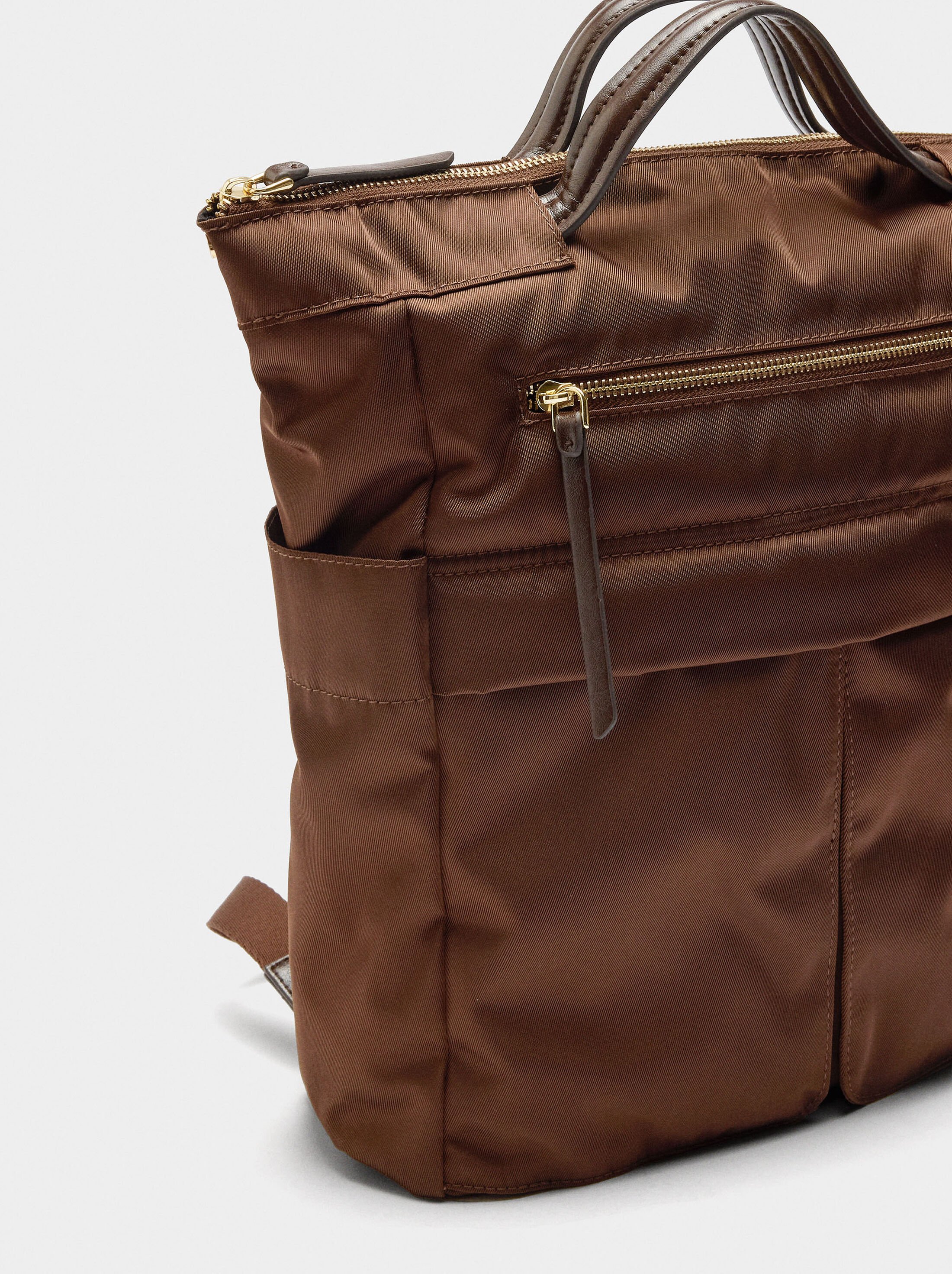 Nylon laptop backpack 13" image number 1.0