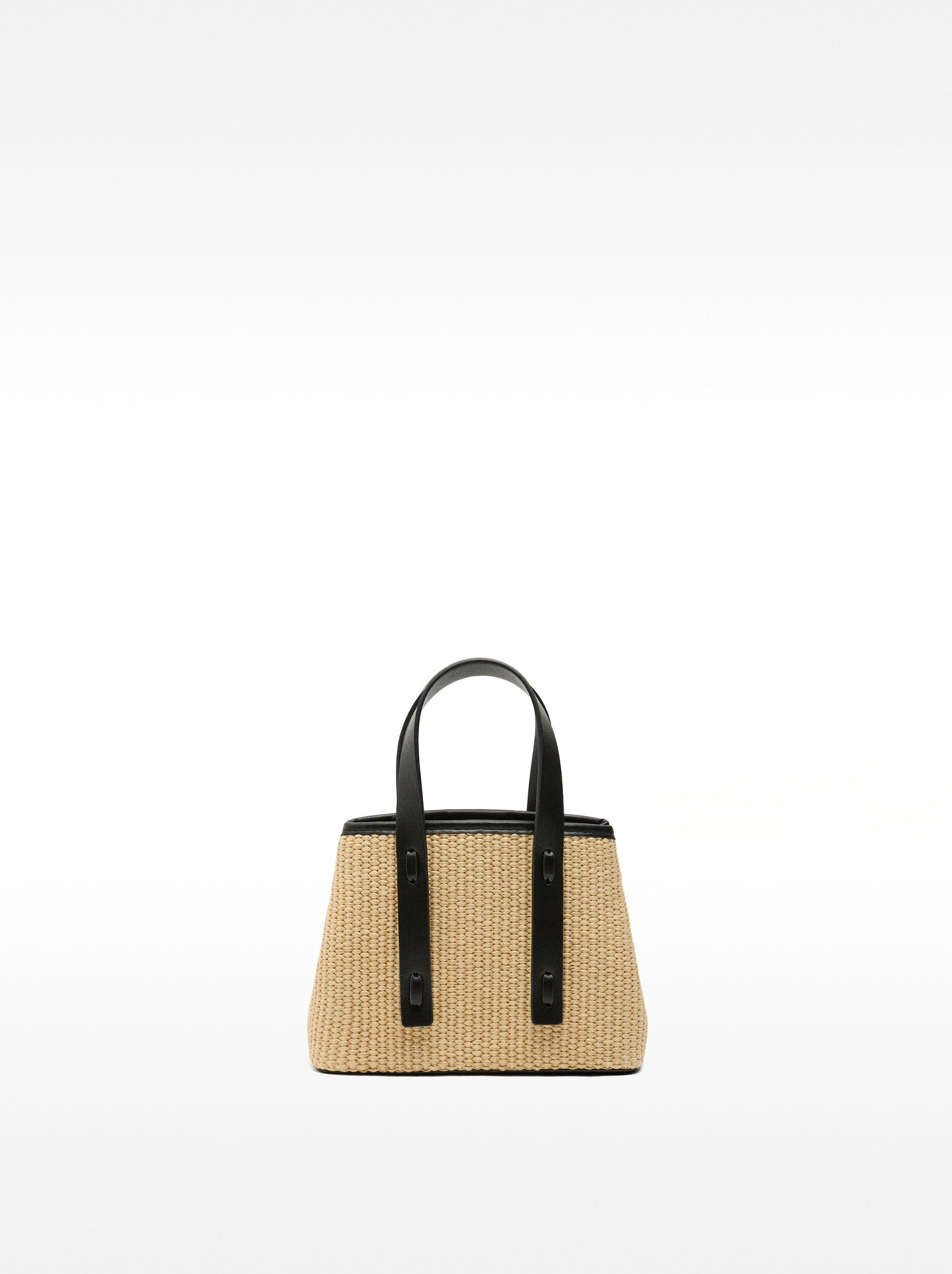 Bolso tote efecto rafia image number 0.0