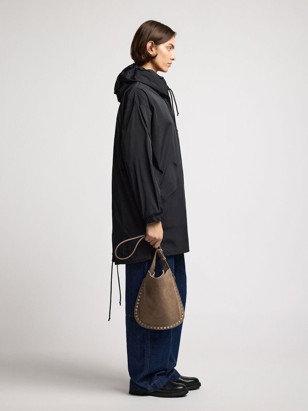 High-neck parka