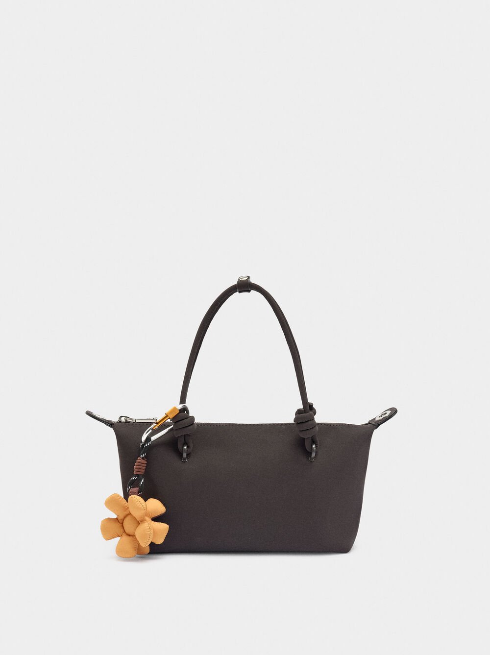 Borsa tote con texture morbida con penduro S