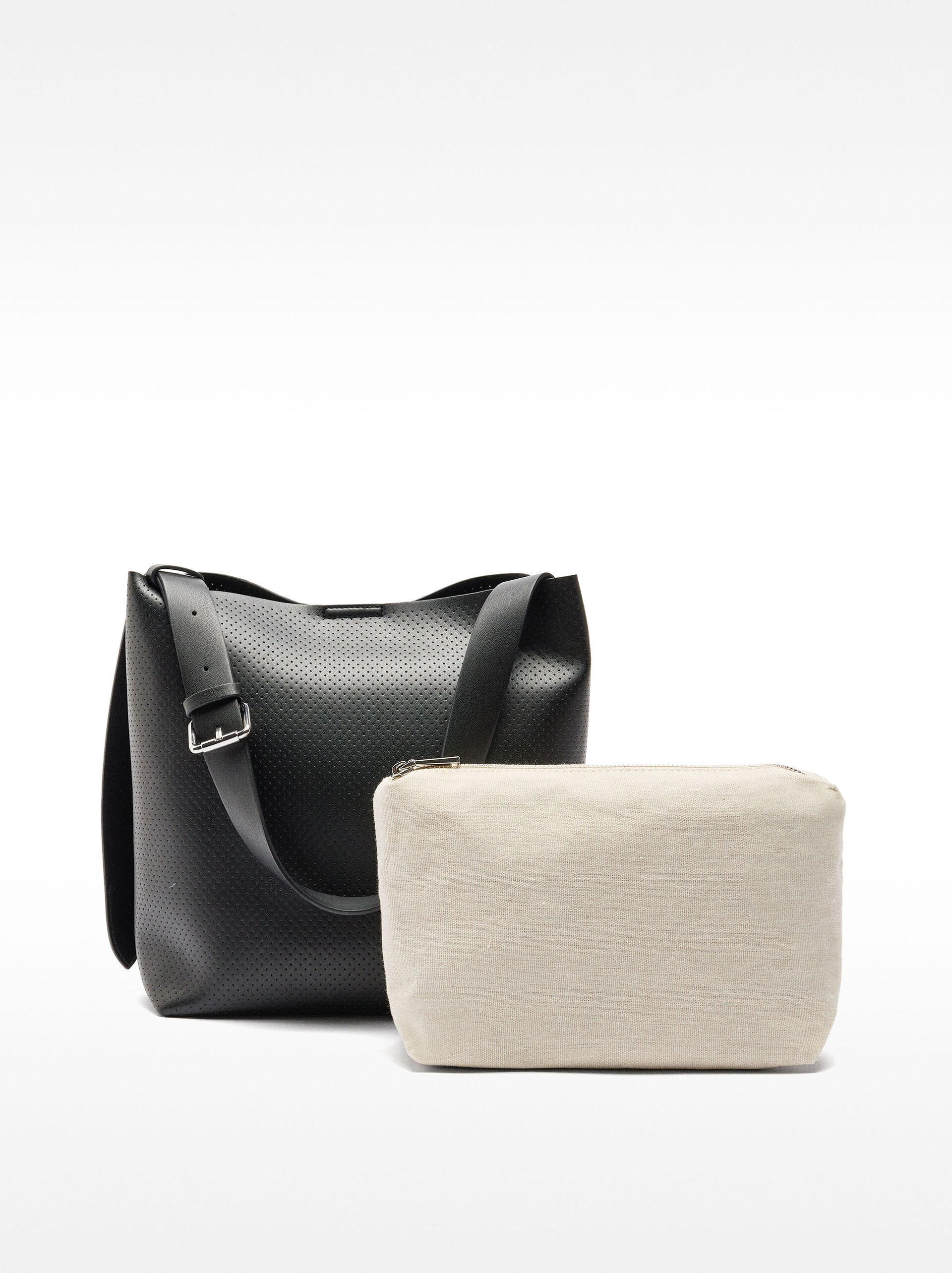 Shoulder bag with texture image number 2.0