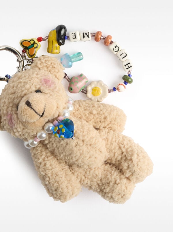 Bear keychain charm