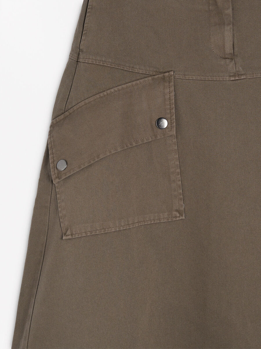 Cotton skirt with pockets