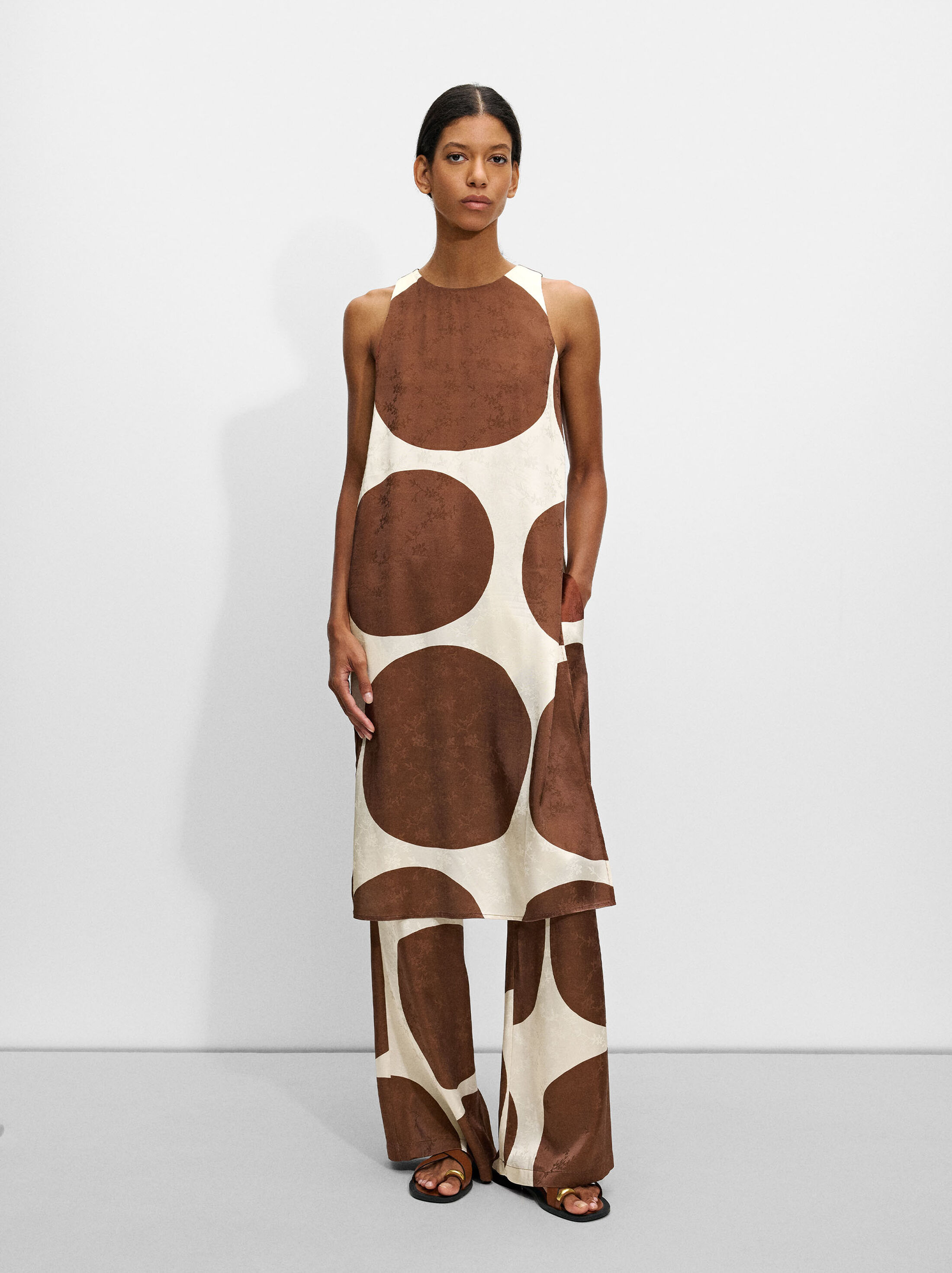 Vestit midi en jacquard image number 0.0