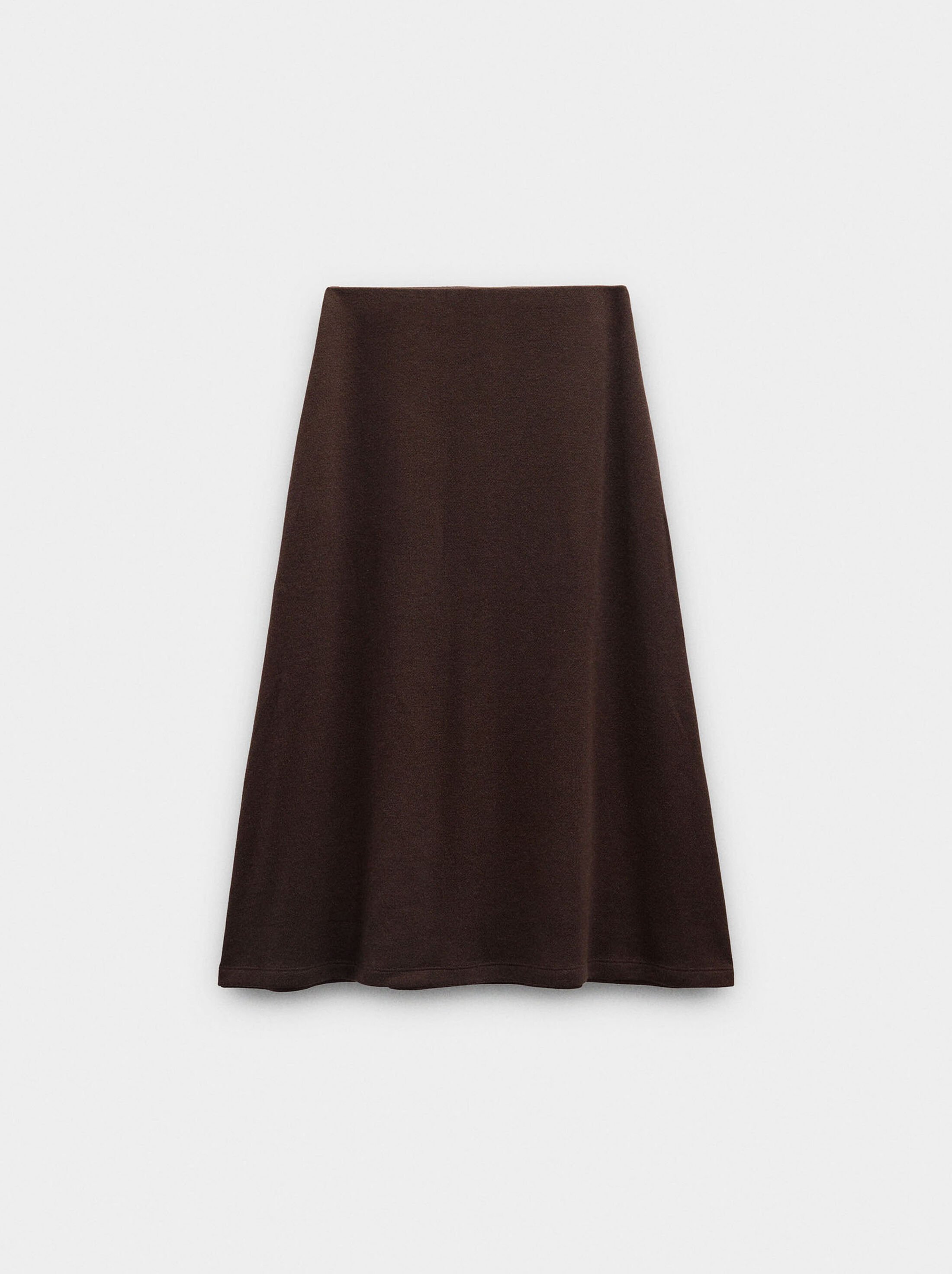 Midi skirt with elastic waist image number 7.0