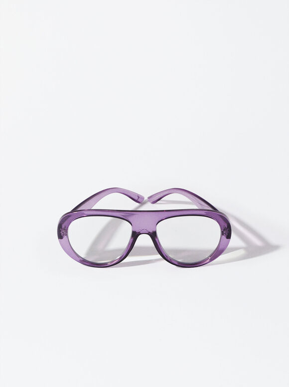 Graduated Reading Glasses 2.0 X, Purple, hi-res