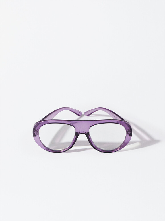 Graduated Reading Glasses 2.0 X, Purple, hi-res