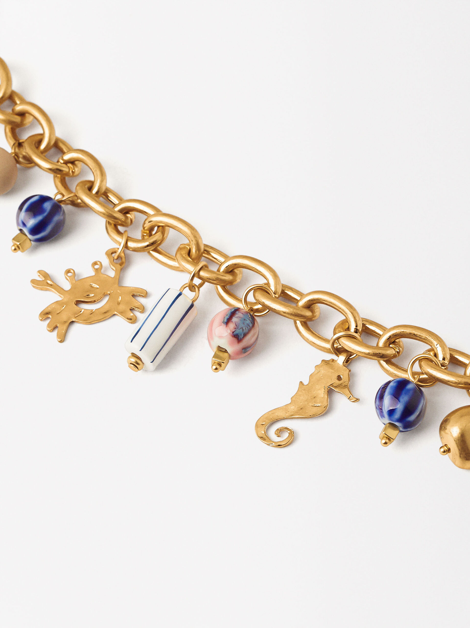 Bracelet With Links And Charms image number 2.0