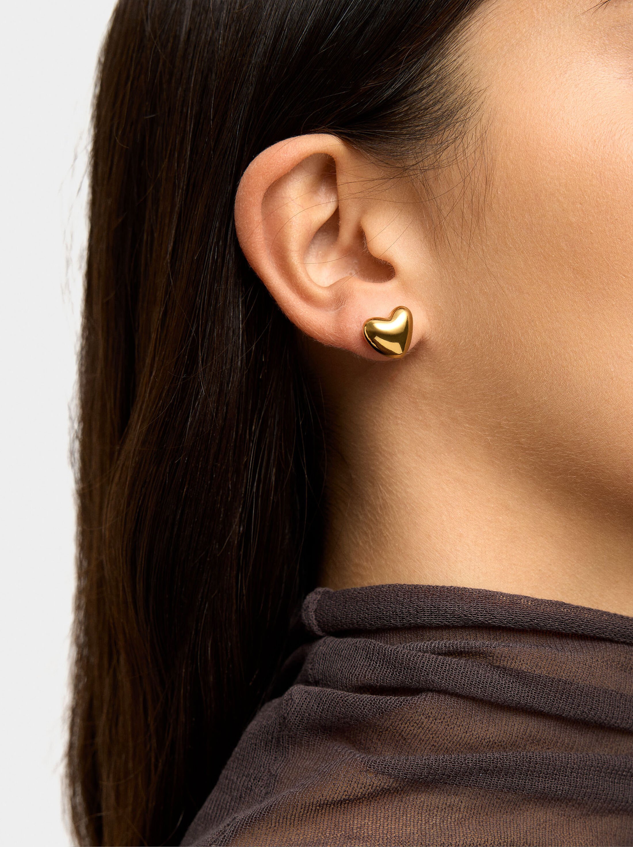 Heart earrings - stainless steel image number 1.0