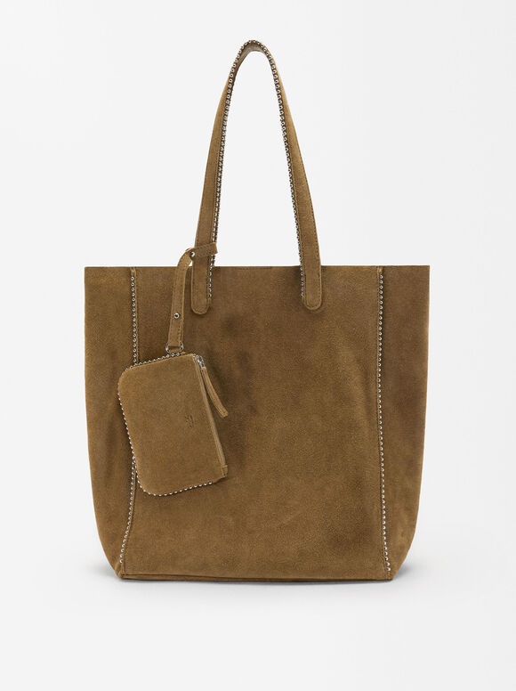 Leather Tote Bag With Pendant - Limited Edition, , hi-res