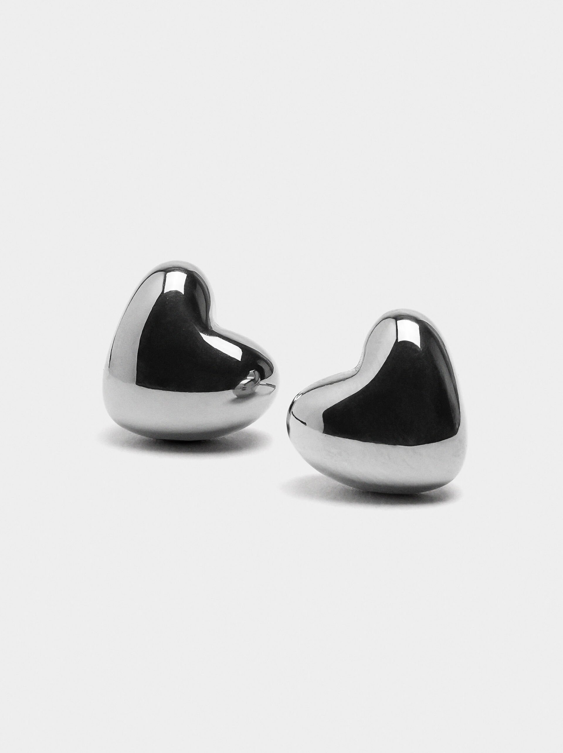 Heart earrings - stainless steel image number 1.0
