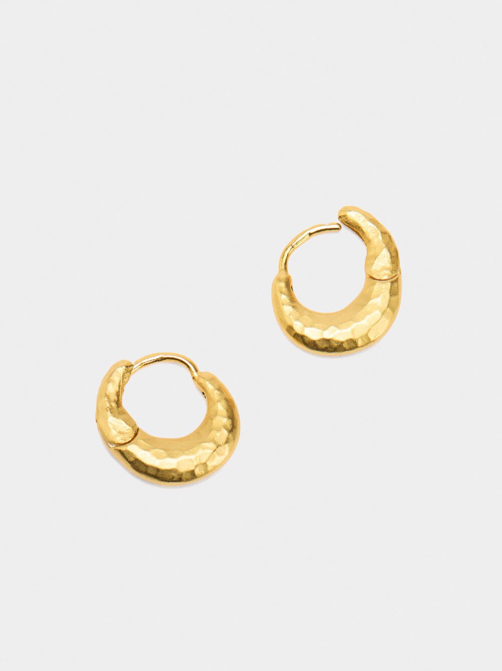 Irregular hoop earrings – 925 sterling silver