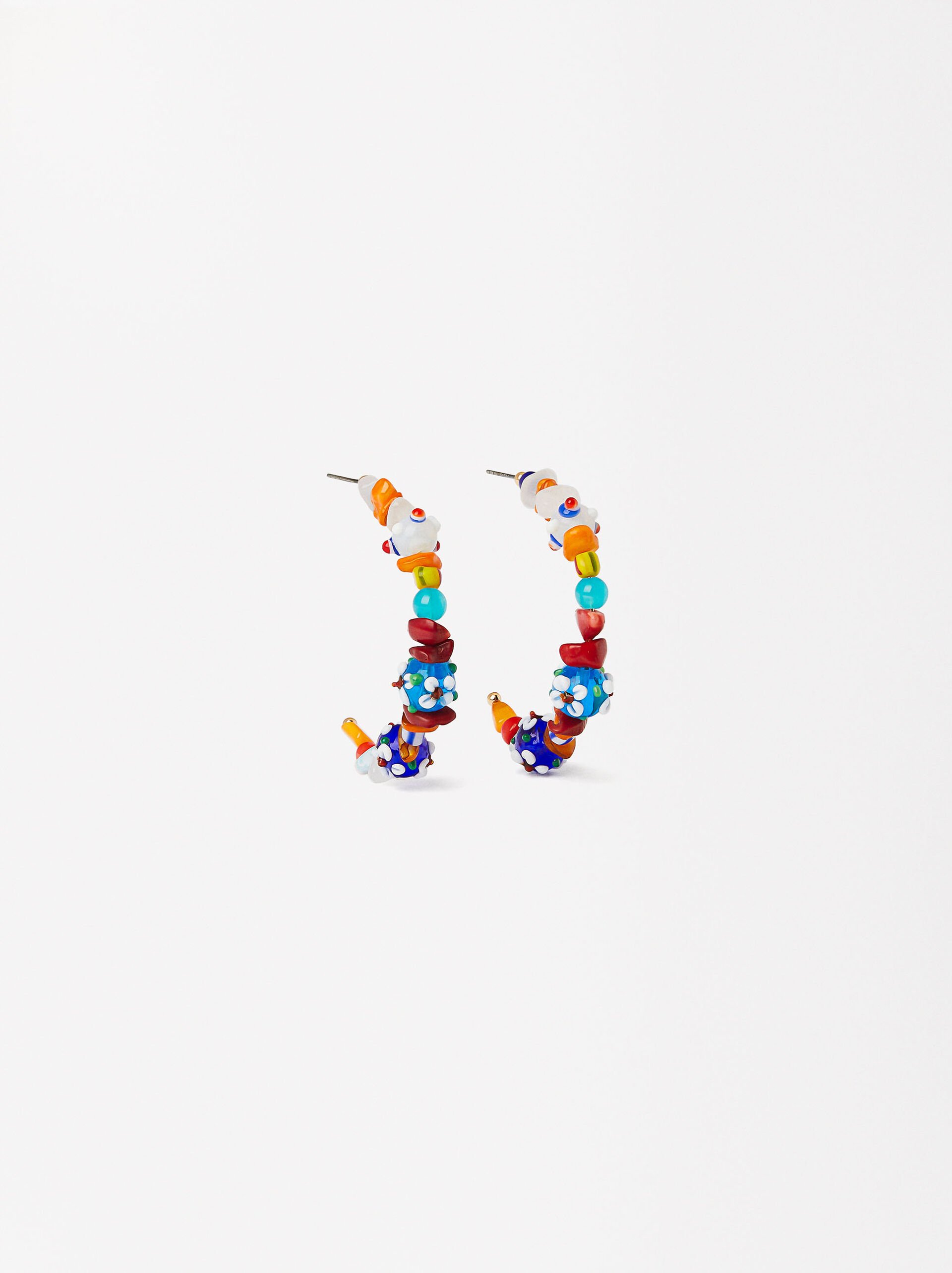 Earrings With Glass Beads image number 0.0
