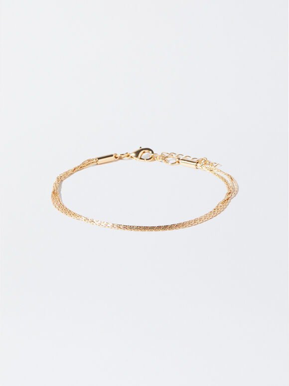 Golden Multi Chain Bracelet, Golden, hi-res