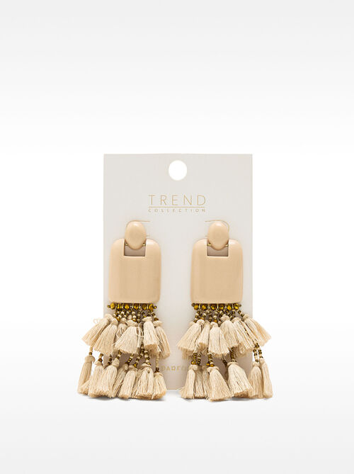 Pendientes maxi con borlas