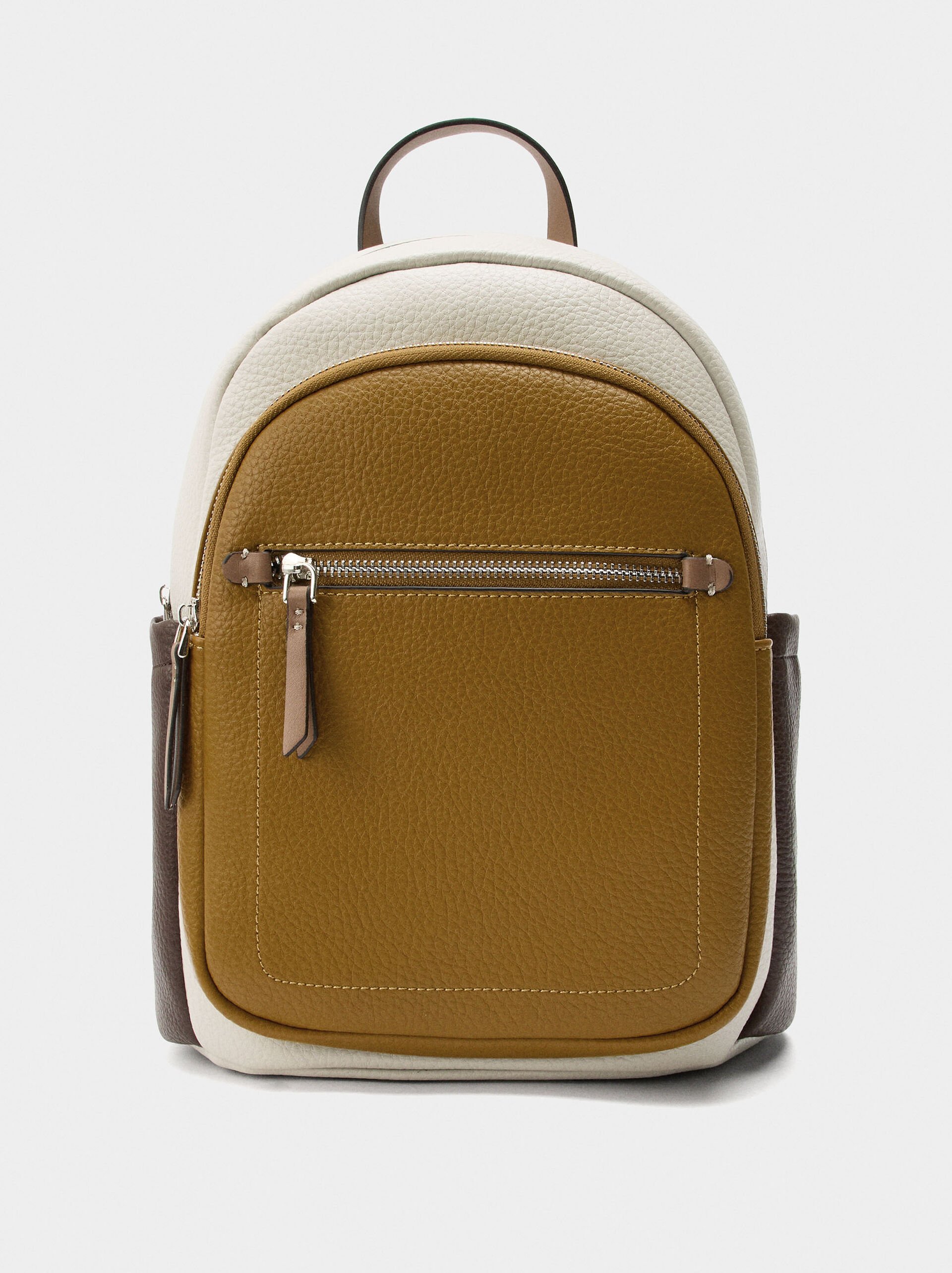 Colour block backpack image number 0.0