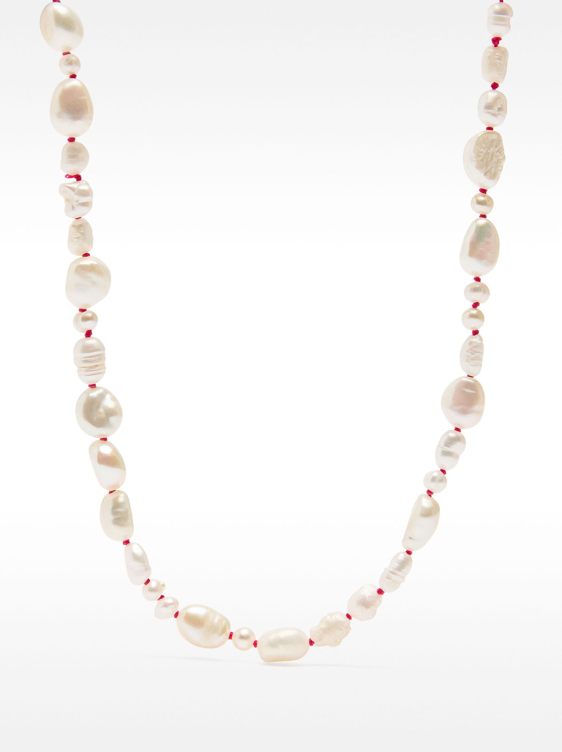 Necklace with freshwater pearls - 925 sterling silver image number 3.0