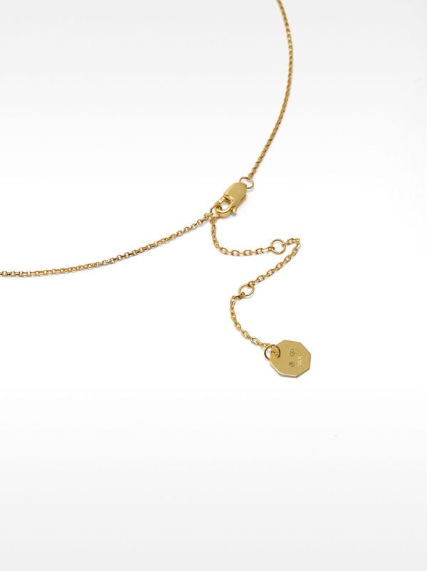 Necklace with cross and zirconia - 925 sterling silver