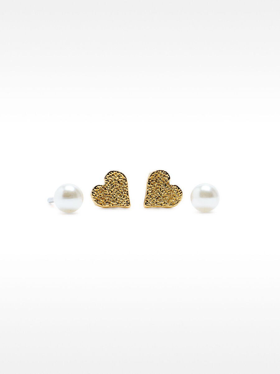 Set de boucles d'oreilles cœur
