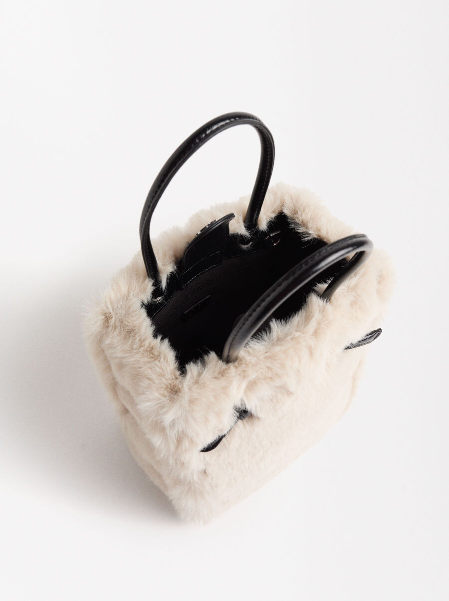 Tote-Tasche mit Fell-Effekt