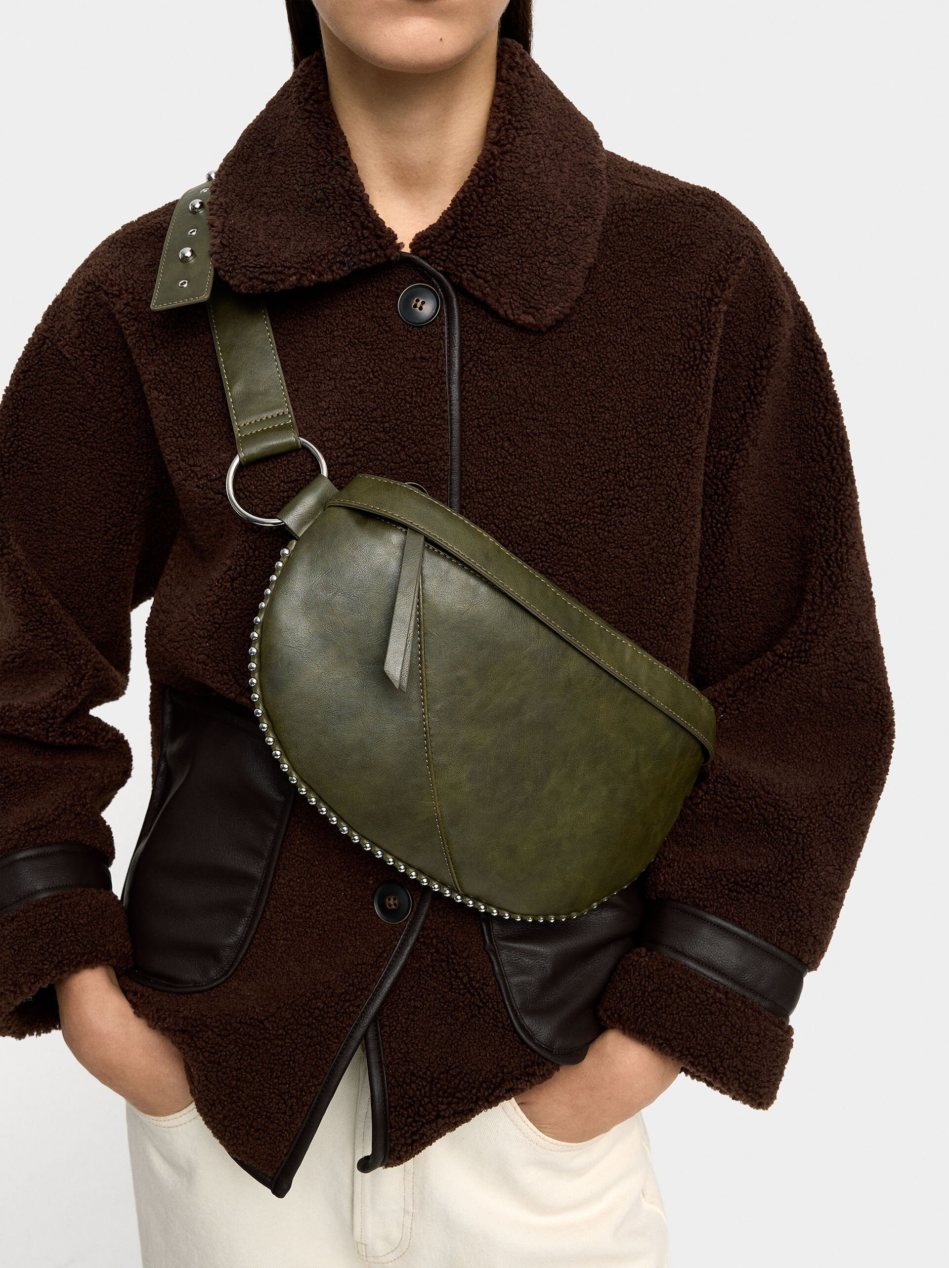 Waist bag with metal spheres image number 1.0