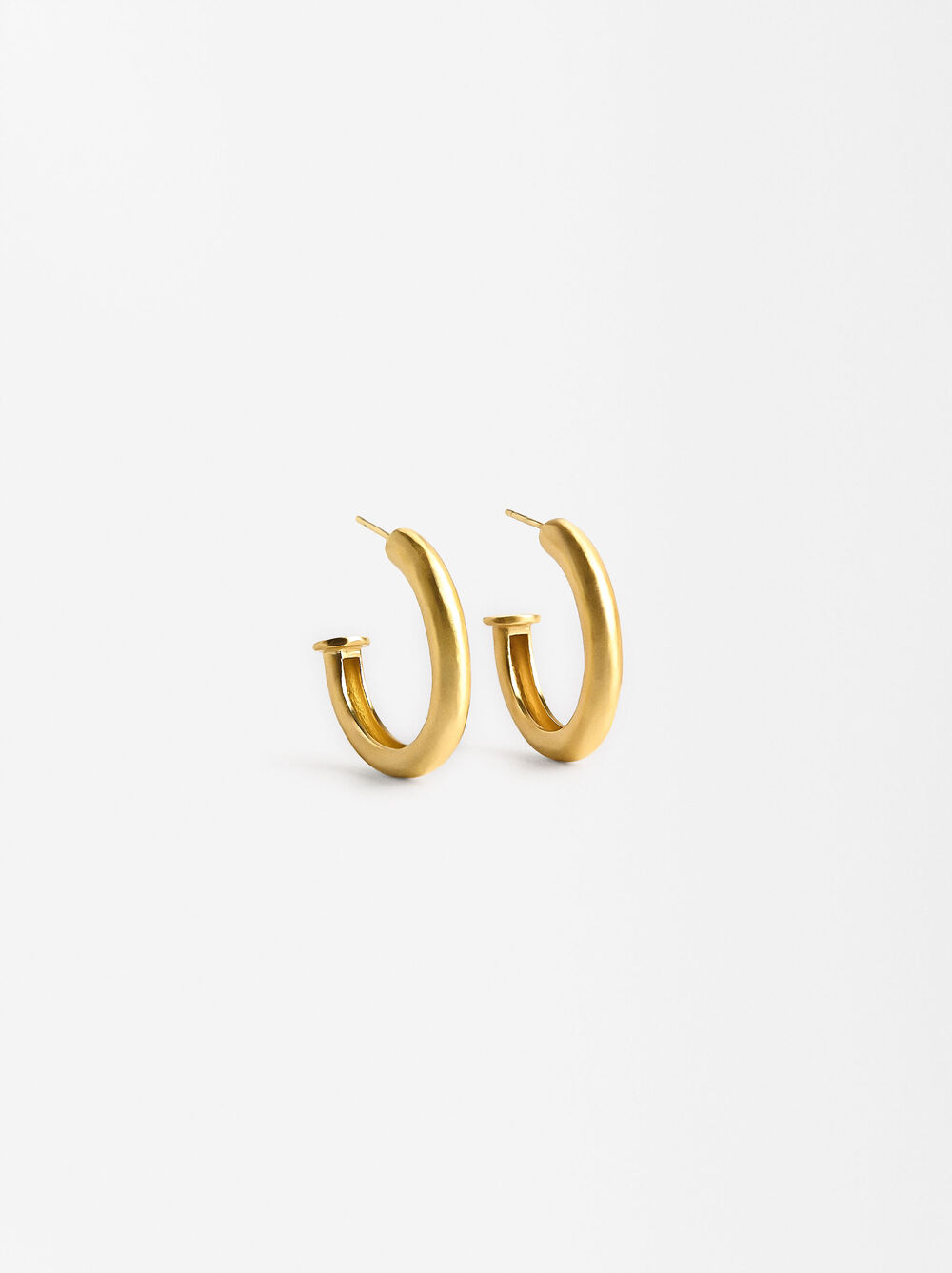 Goldplattierte Creolen 18k