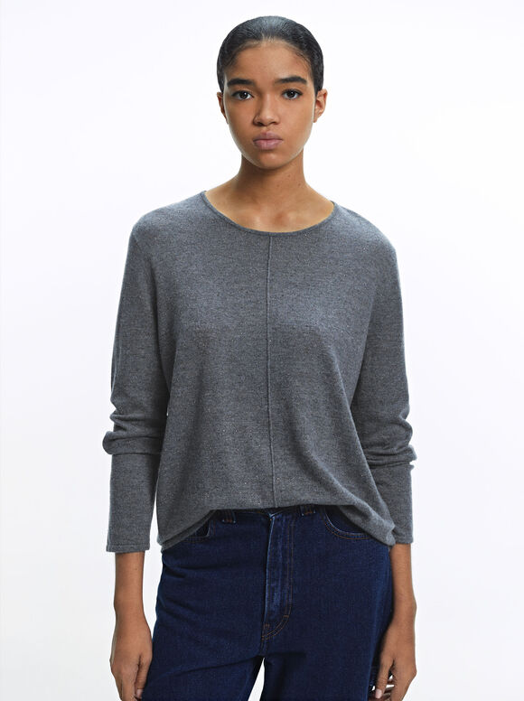 Knit Sweater With Wool, , hi-res