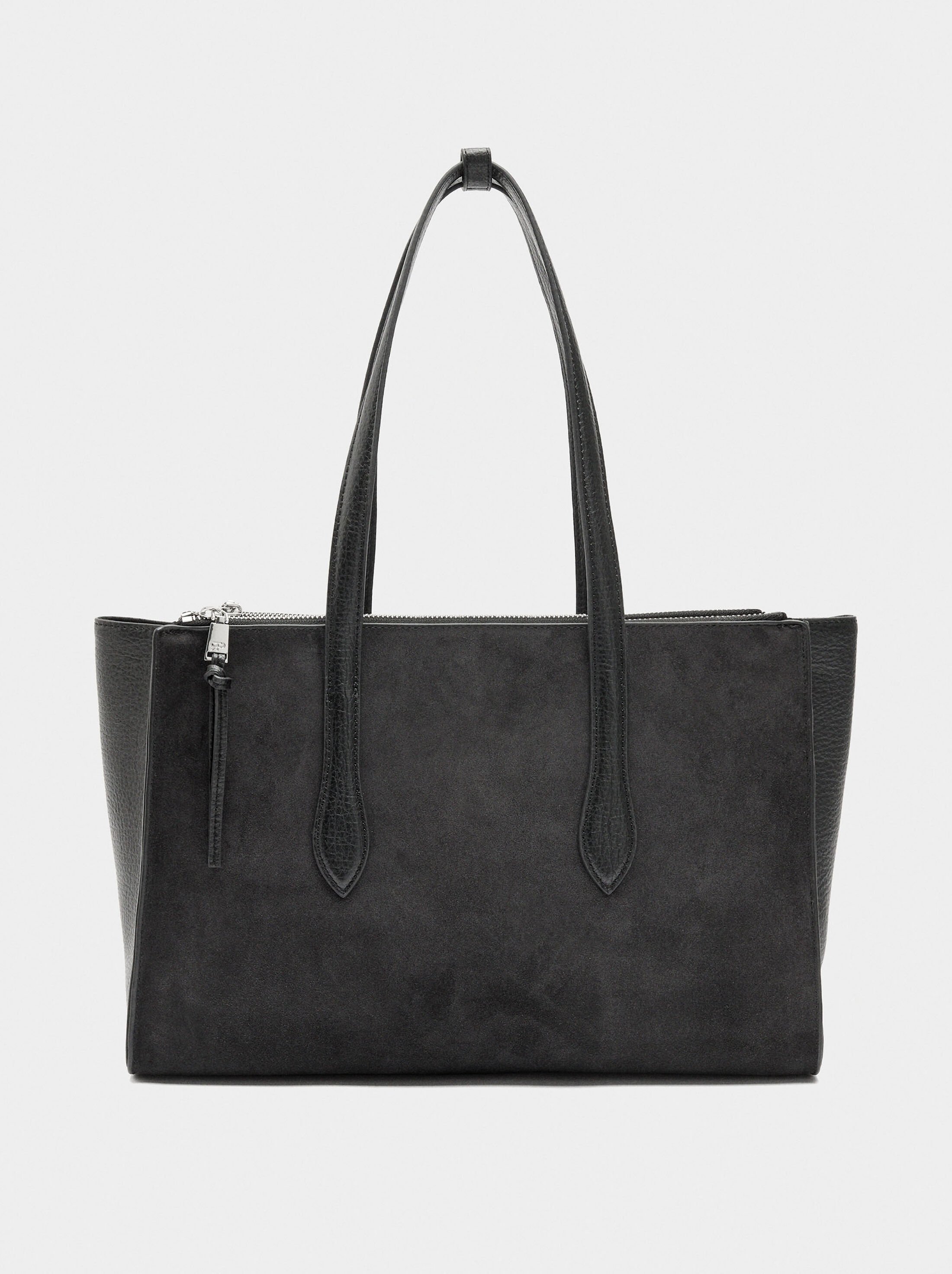 Bag for 13" laptop with leather image number 0.0