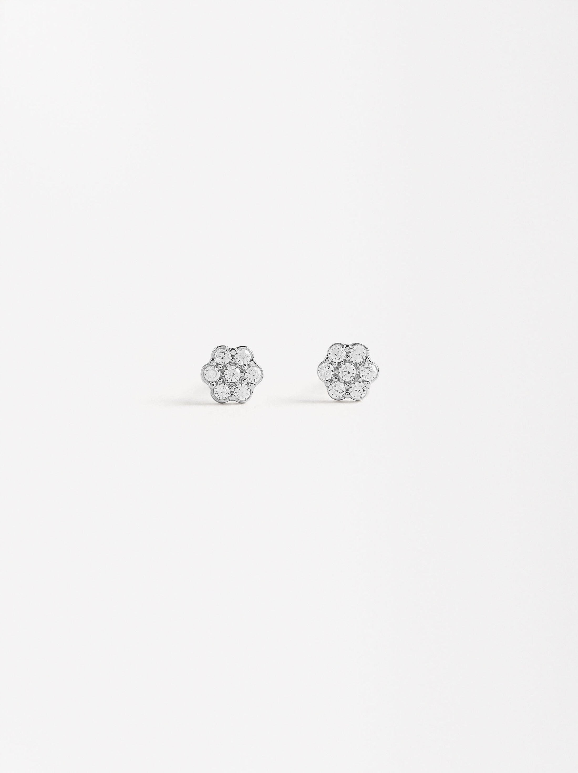 925 STERLING SILVER BASIC Arracada Platejada image number 0.0