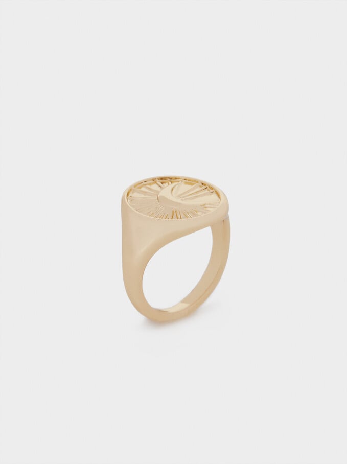 Golden Signet Ring, , hi-res