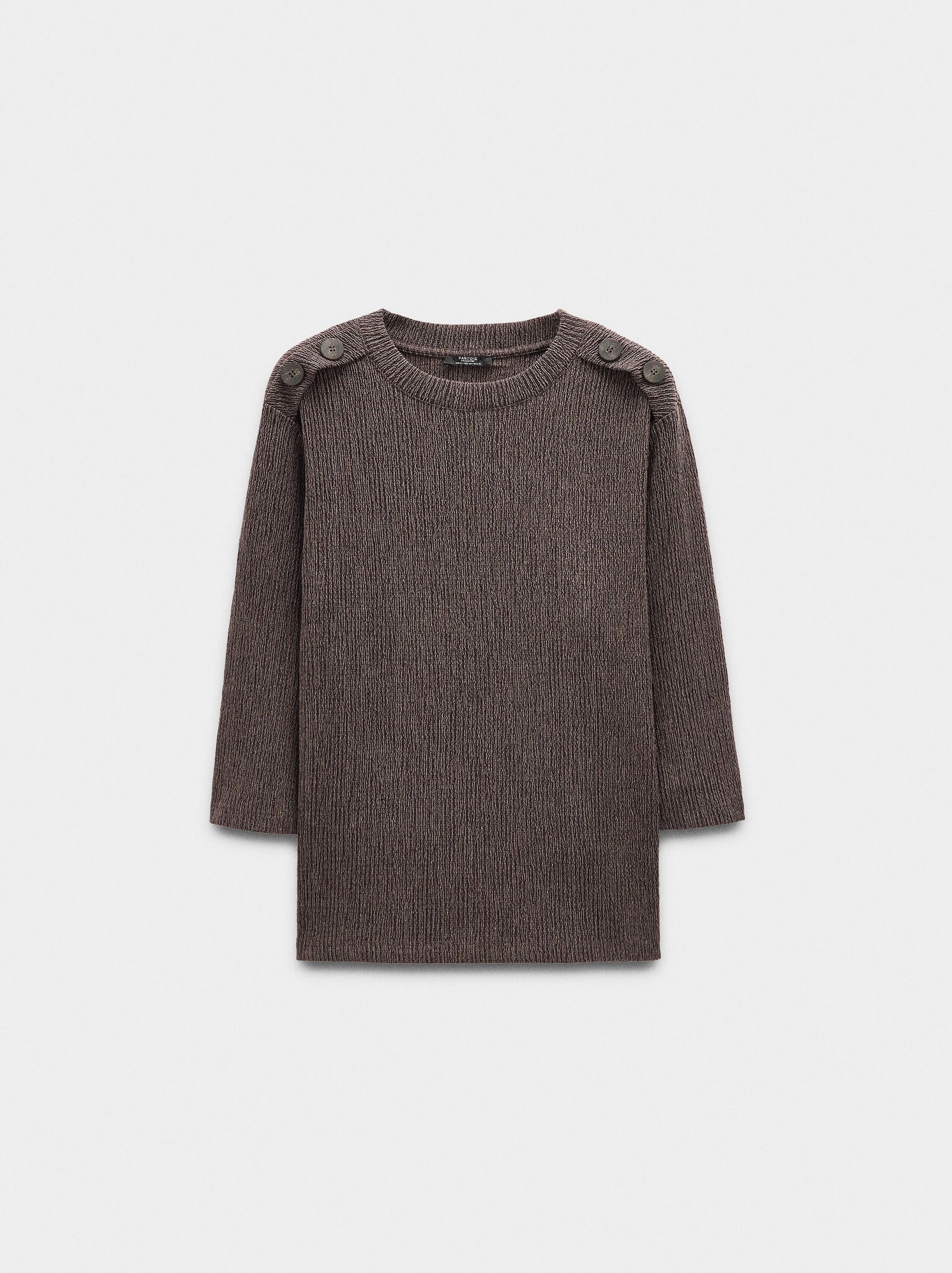 Jersei amb textura i detall de botons image number 4.0
